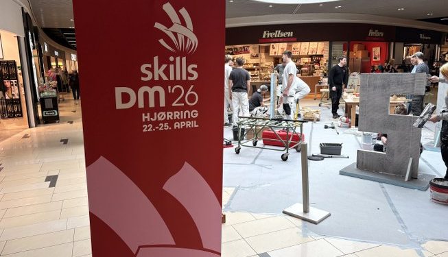 Metropol ShoppingCenter laver optakt til DM i Skills i Hjørring. Foto: Palle W. Nielsen