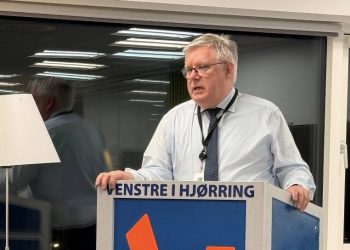 Borgmester Søren Smalbro til generalforsamling hos Venstre i Hjørring By. Foto: Betina D. Jensen.