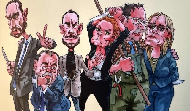 Bogens forside med en sylespids satiretegning af Roald Als.