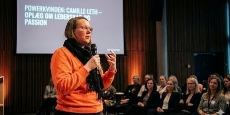 Er du stadig "den pæne pige" spørger Camille Leth i oplægget til kvindeaften om Powerkvinden. Privatfoto/Ai illustration.