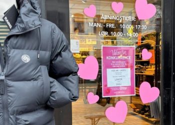 Fra tøjbutikken Hr. Gaden i Østergade Hjørring. Privatfoto