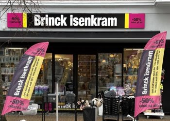 Brinck Isenkram i Hjørring flyttede i 2025 fra Frederikshavnsvej til Østergade. Foto: Palle W. Nielsen
