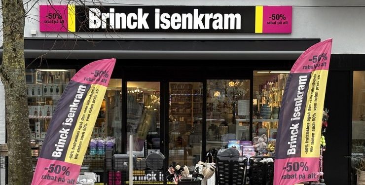 Brinck Isenkram i Hjørring flyttede i 2025 fra Frederikshavnsvej til Østergade. Foto: Palle W. Nielsen