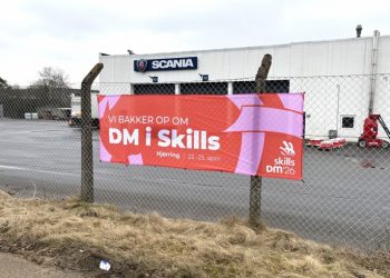 DM i Skills i Hjørring er tydelig i bybilledet. Foto: Palle W. Nielsen