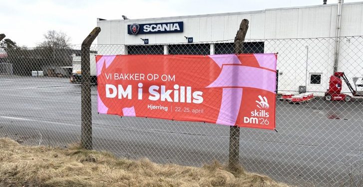 DM i Skills i Hjørring er tydelig i bybilledet. Foto: Palle W. Nielsen