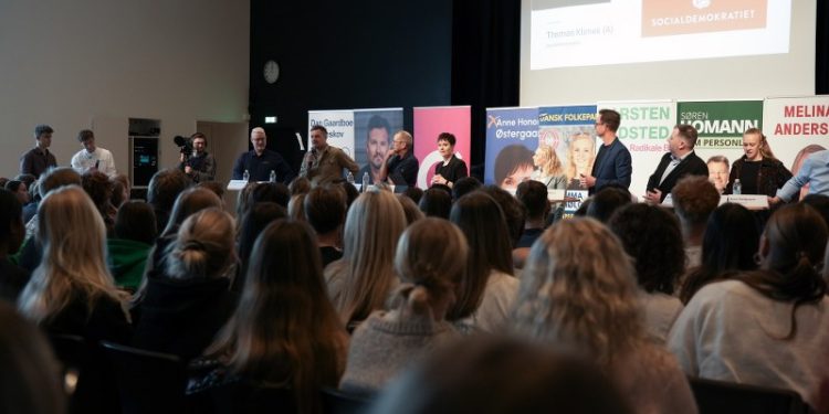 Valgdebat på Hjørring Gymnasium. Foto: Foto: Lise Conrad Eriksen.