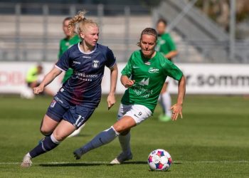 Kampens ene målscorer Sarah Dyrehauge. Foto (arkiv): Jess Madsen.