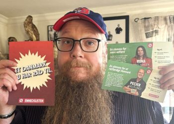 Hans Jensen stiller op til Folketingsvalget for Enhedslisten i Hjørring Kredsen. Privatfoto