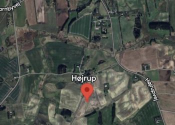 Gammel losseplads beliggende ved Højrup, skriver Niels Worup. Foto: Google Maps.