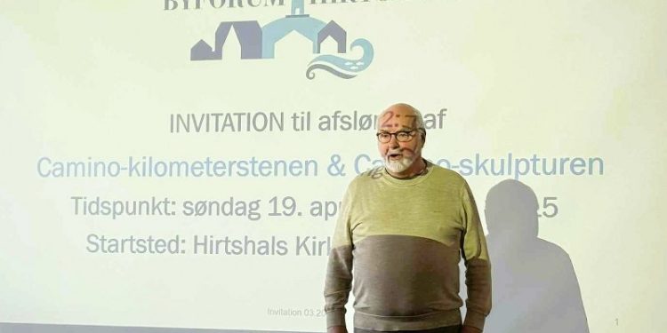 Bykoordinator og bestyrelsesformand John Kongerslev fra Byforum ved fredagens morgenmøde hos Hirtshals Handel & Erhverv. Foto: Niels Skipper.