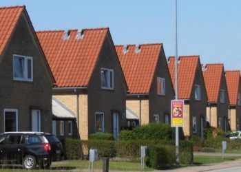 Kædehusene på Idræts Allé er blandt de bevaringsudpegede bygninger.  Foto: FBL-Hjørring.