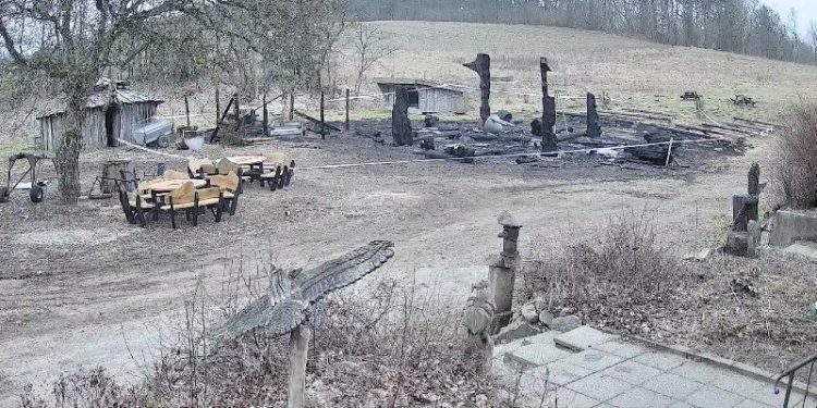 Brandtomten hos Tolne NaturRetreat. Foto: Privat.