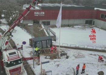 Nord Energi har gennem det sene efterår og vinteren arbejdet på at etablere en ny transformerstation. Foto: Nord Energi