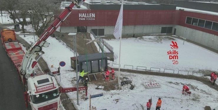 Nord Energi har gennem det sene efterår og vinteren arbejdet på at etablere en ny transformerstation. Foto: Nord Energi