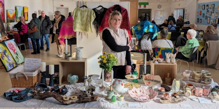Hobby- og Kunstudstillingen præsenterede et stort alsidigt udvalg af spændende kunst blandt andet af Charlotte Andersen.
