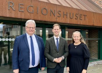Mogens Gade, Mads Duedahl og Pia Buus Pinstrup. Foto: Region Nordjylland.