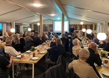 Flot fremmøde til generalforsamling i Sindal Golf Klub. Foto: Privat.