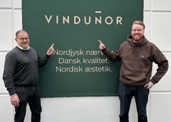 Direktør og ejer Henrik Sørensen og bæredygtighedsansvarlig Anders Kjærgaard Jensen. Foto: Vindunor.