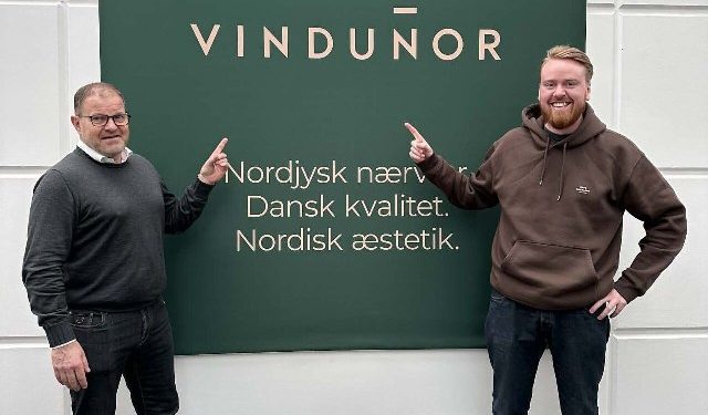 Direktør og ejer Henrik Sørensen og bæredygtighedsansvarlig Anders Kjærgaard Jensen. Foto: Vindunor.