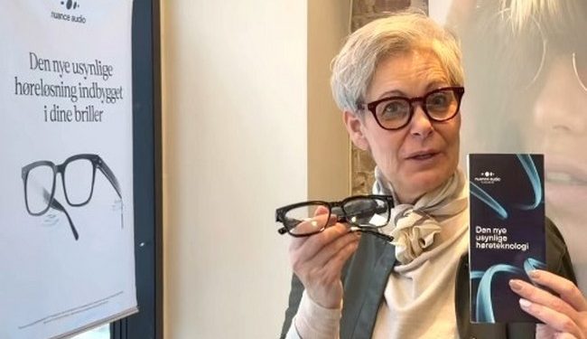 Gitte Stiller, Byens Optik i Hjørring: -  Har du lyst til at høre mere om den smarte løsning fra Nuance Audio, så book tid til en demo i butikken. Privatfoto