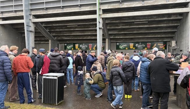 Nord Energi Arena i Hjørring åbner fredag klokken 18. Pausefoto fra seneste hjemmekamp: Palle W. Nielsen