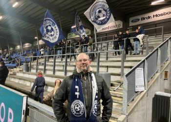 Thomas Haugen fra Vendsyssel FF Support er klar til kamp på Nord Energi Arena lørdag. Arkivfoto: Palle W. Nielsen