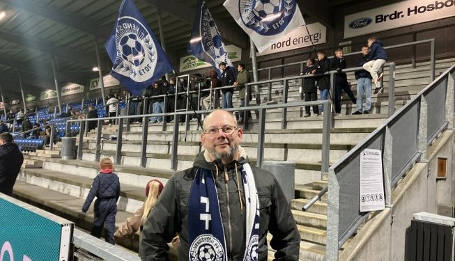 Thomas Haugen fra Vendsyssel FF Support er klar til kamp på Nord Energi Arena lørdag. Arkivfoto: Palle W. Nielsen