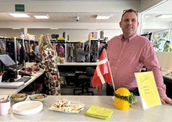 René Høst på ét års dagen i 2HandStore i Hjørring. Foto: Palle W. Nielsen