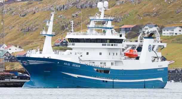 HG 62 Beinur ved Færøerne. Foto: Kiran J.
