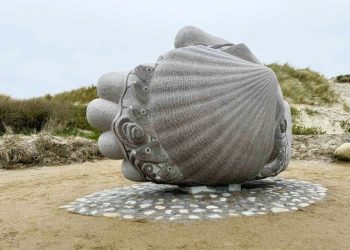 Camino-skulpturen i Hirtshals. Foto: Niels Skipper.