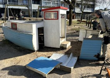 Futte har sejlet sin sidste tur i Børnehaven Kollegieparken. Herfor afholdes der nu indsamlingsløb til nyt legetårn. Foto: Børnehaven Kollegieparken