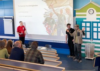 Unge fortæller egne historier. Foto: Business Hjørring.