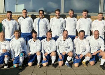 Holdet med de unge Old Boys. Foto: HB.