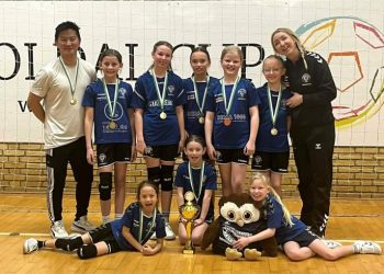 Stort tillykke til de dygtige spillere og trænere på U9-piger i Tornby IF, der vandt Soldal Cup i Sindal. Privatfoto