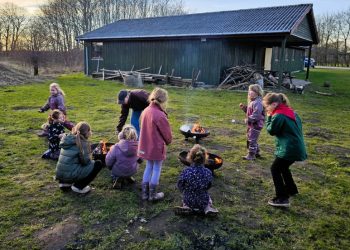 Udendørsliv hos KFUM spejderne i Lørslev. Foto: Privat.