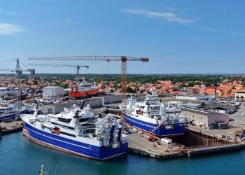Karstensens Skibsværft reparationsafdeling i Skagen. Foto: Karstensen Gruppen.
