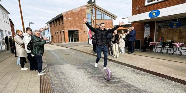 Sejrsikker Thomas Mørk i suveræn stil ved Osteløbet 2026. Foto: Niels Skipper.