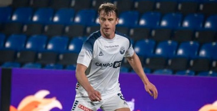 Rasmus Schüller fra Vendsyssel FF er klar til kampen på Gladsaxe Stadion. Foto: VFF