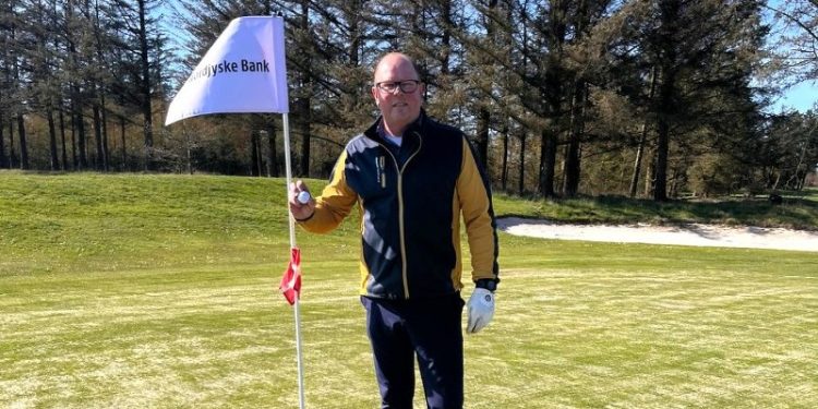 Tommy Jensen fra Sindal Golf Klub præsterede et hole in one i Løkken. Foto: Privat.