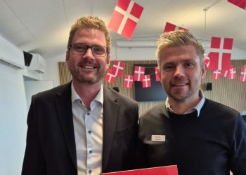 Årets uddeler i distriktet ses her til højre. Foto: Privat.