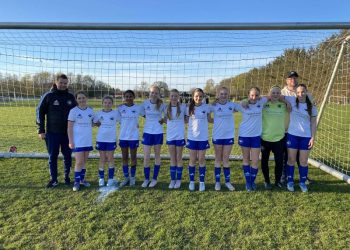 U13 pigerne fra Vrå/Børglum IF Fodbold. Foto: Privat.