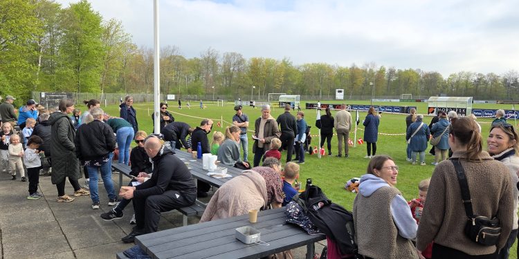 Der var lagt op til en festlig dag til indsamlingsløbet med Børnehaven Kollegieparken. Foto: Jesper Kjærgaard