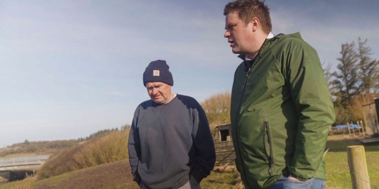 Carsten Kristensen fra Østenåen Lam og Johannes Haandsbæk Vestergaard. Foto: Anders Find.