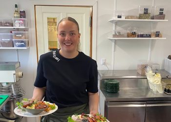 Anne Louise var Kristi himmelfartsdag klar i Café Elva.