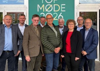 Medlemmer af bestyrelse og ledelse hos Nord Energi i Hjørring til Green Power Denmarks Topmøde 2026 i København. Foto: Nord Energi.