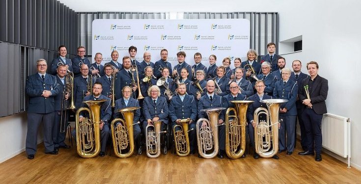 Flyverhjemmeværnets Musikkorps. Pressefoto