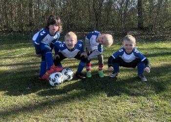 Her er det nogle lidt ældre spillere på U6 end målgruppen for det nye tiltag. Foto: Hirtshals Boldklub.