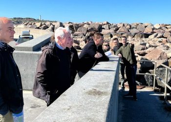 Partnerne bag projektet samlet i Hirtshals. Foto: Greenport North.