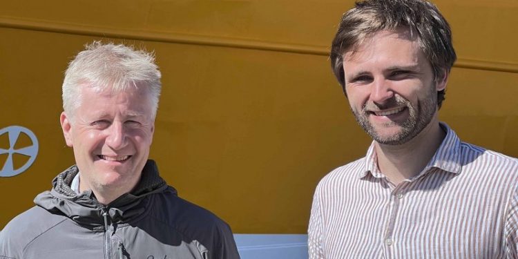 Karsten Mølgaard og Jonas Ilum Sørensen ser frem til resultaterne af Rederiet Isafolds brug af
energiværktøjet HERA i arbejdet med at optimere energi, økonomi og grøn omstilling.