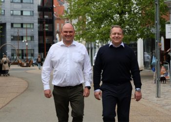 Kommende advokat i Norden Advokatfirma Kristian Regnar Pedersen fra 1. juni 2026 og advokat (L), adm. direktør og indehaver i Norden Advokatfirma, Mads Kringelbach.